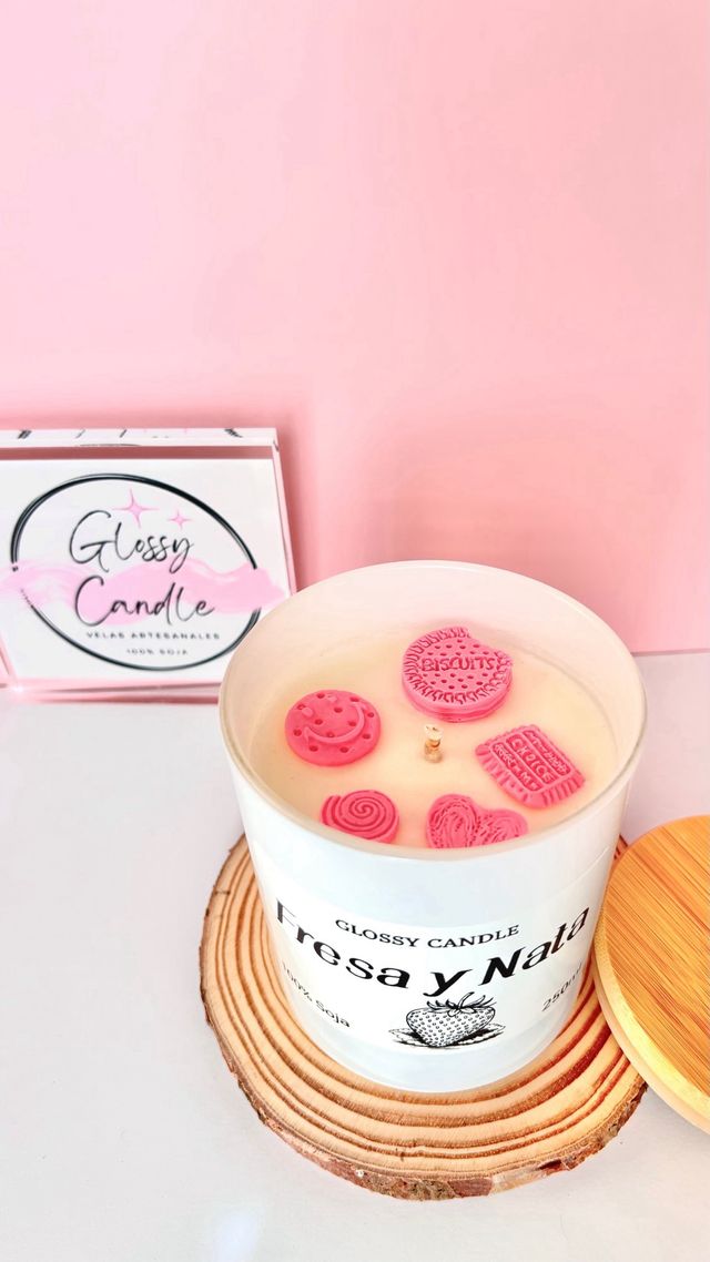 Vela aromática Fresa y Nata - 250ml