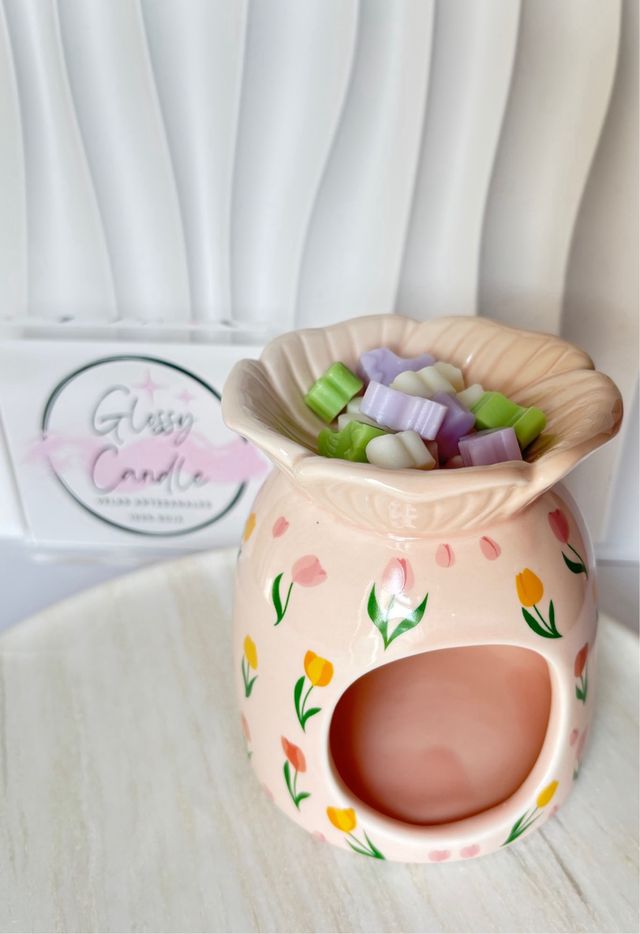 Quemador Wax Melts Cerámica Tulipán